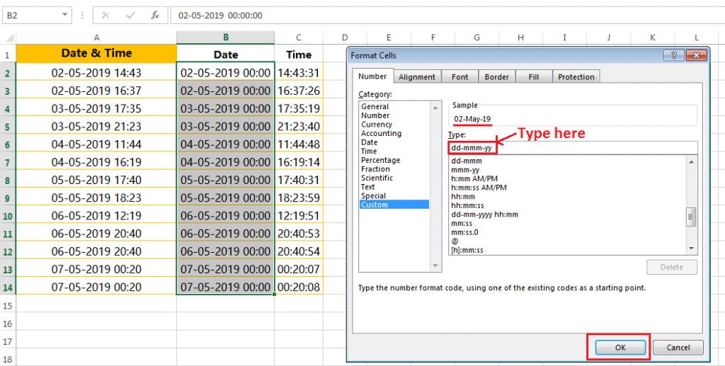 Formatting of dates in a valid format-5