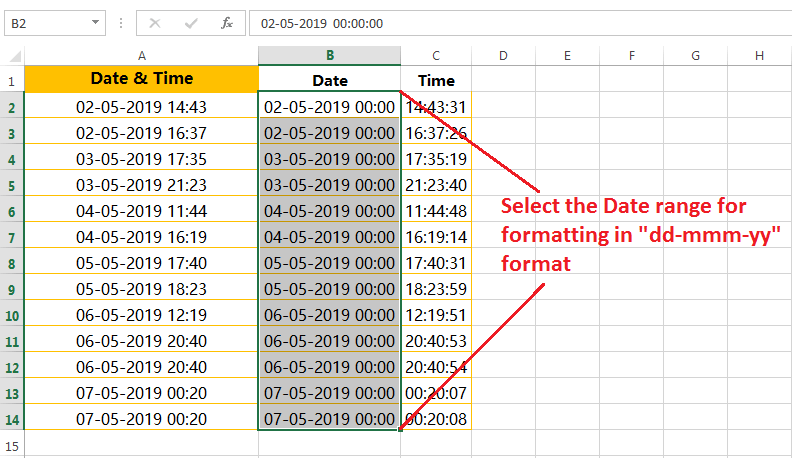 Formatting of dates in a valid format-1