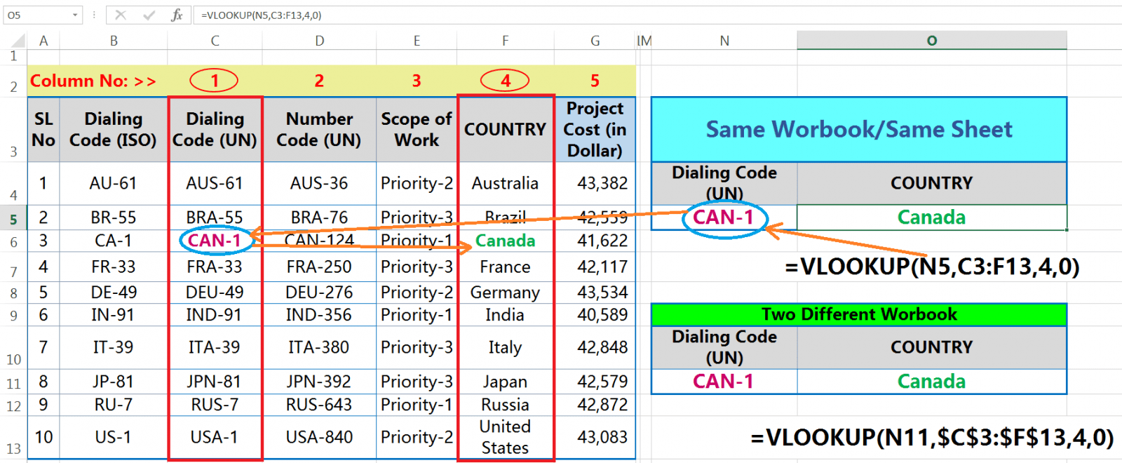 VLOOKUP full step