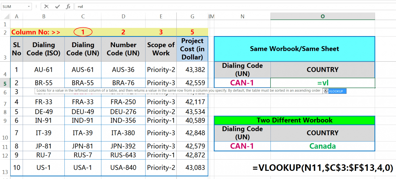 VLOOKUP step1