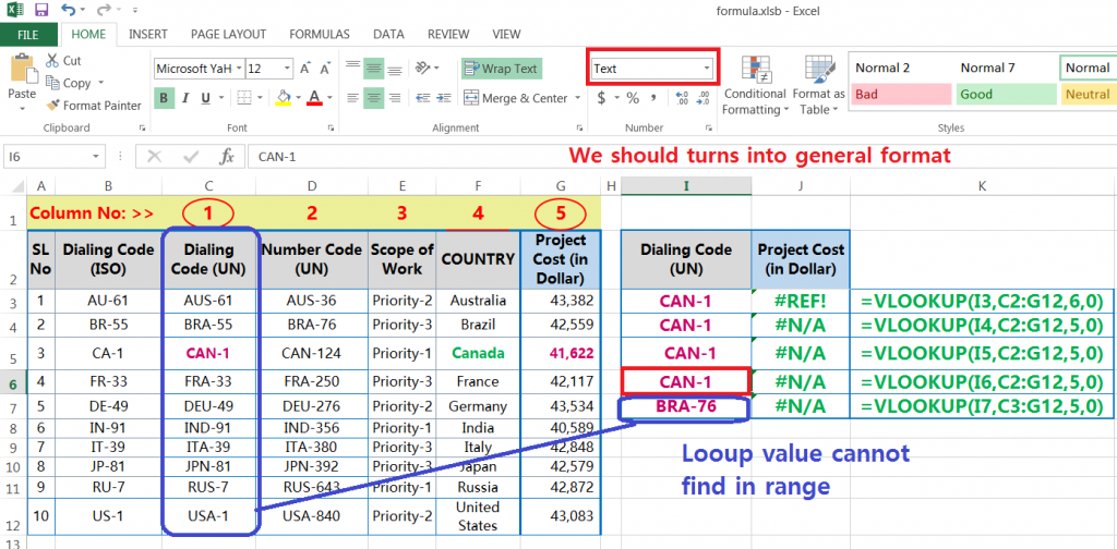 VLOOKUP with error 3