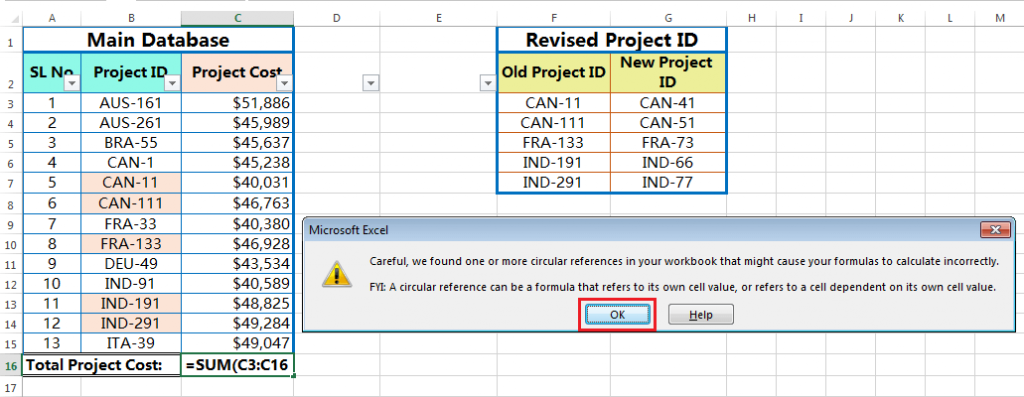How To Find Circular Reference In Excel Fix It