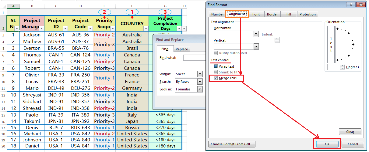 How to Find Merge Cells in Excel-4