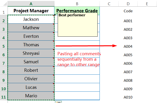 Pasting all 'Comments' from one range to other range_1