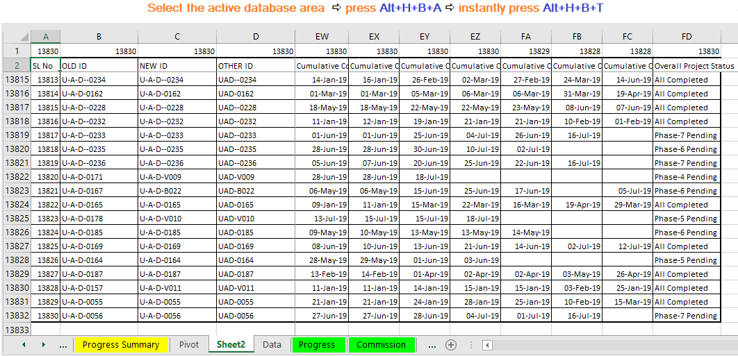 Reduce Excel File size-12 (Use Borders)