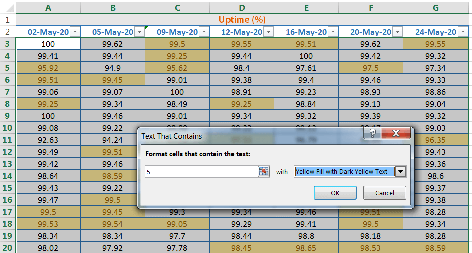 06 Examples of Excel Conditional Formatting_10