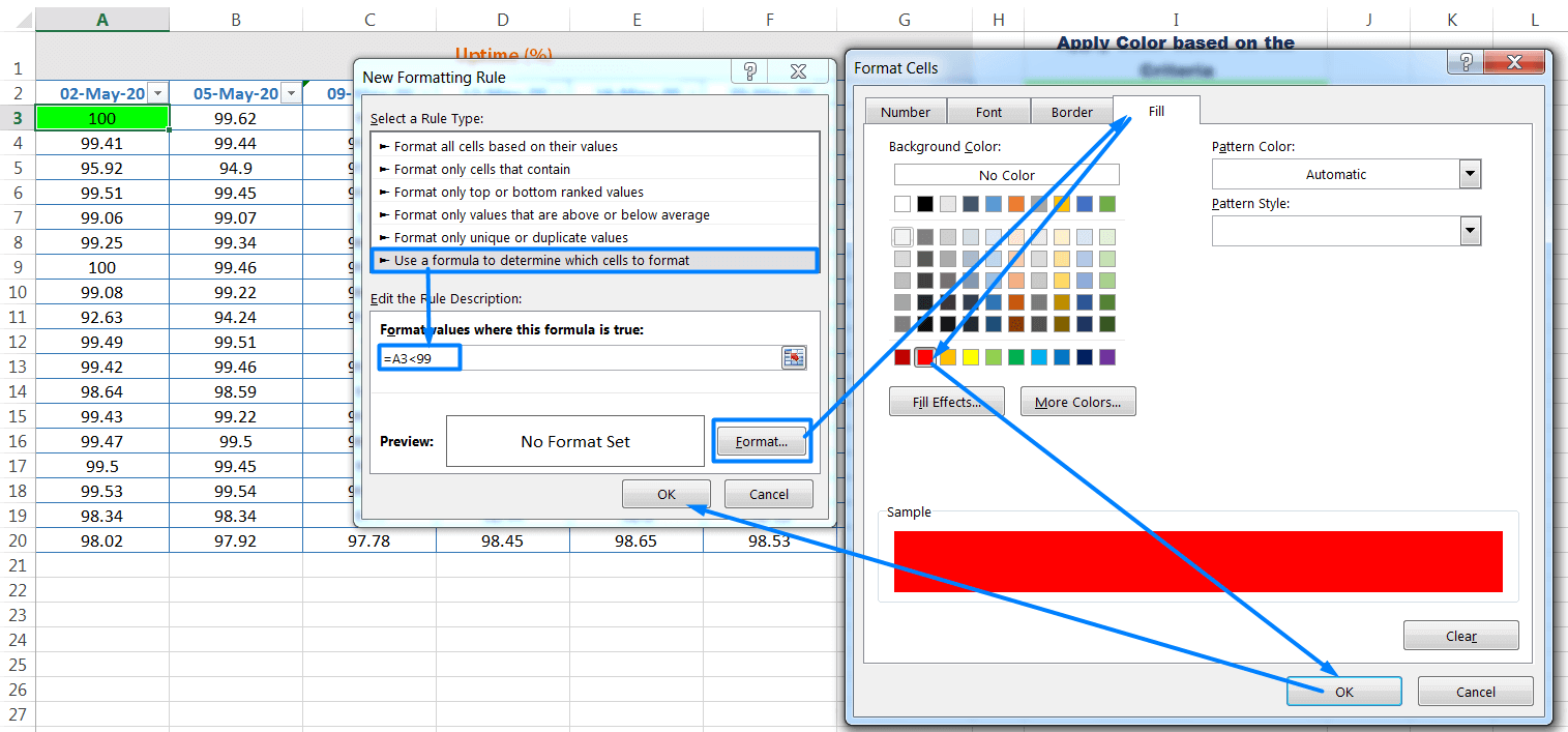 How to use Excel Conditional Formatting Formula_10