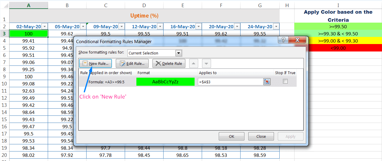 How to use Excel Conditional Formatting Formula_5