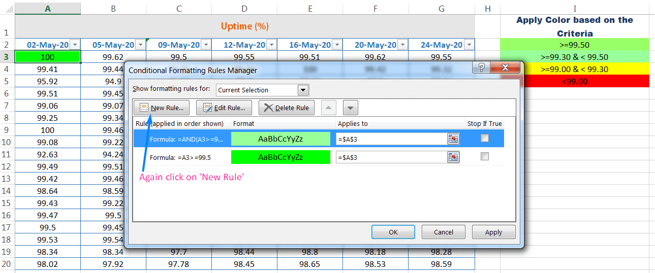 How to use Excel Conditional Formatting Formula_7