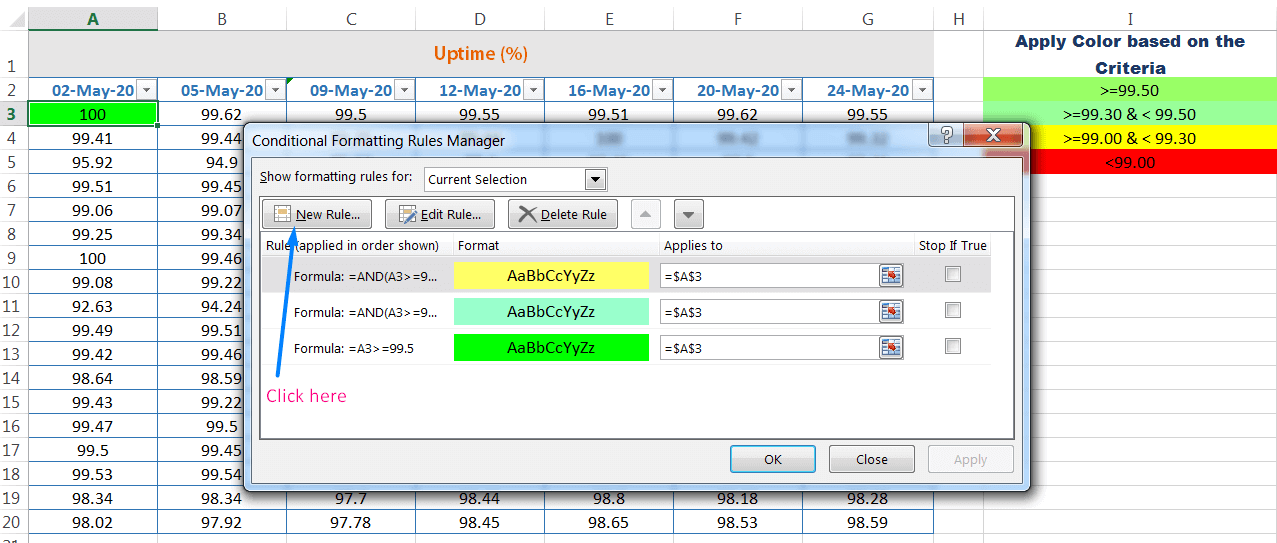 How to use Excel Conditional Formatting Formula_9