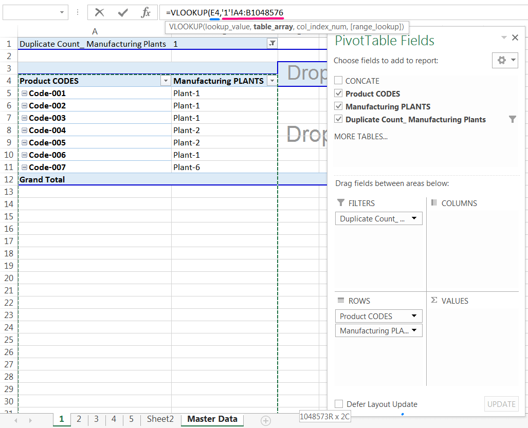 Transpose Data in Excel_A combined Process for Transpose Columns to Rows in Excel_Assign the VLOOKUP formula with a Single Worksheet_3