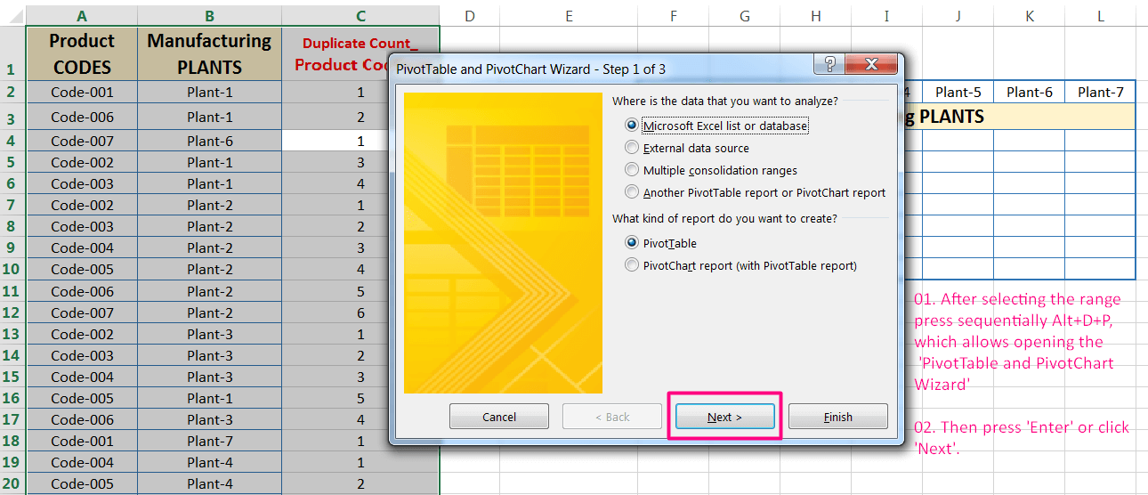 Transpose Data in Excel_A combined Process for Transpose Columns to Rows in Excel_Creating a Pivot Table of Dataset_1