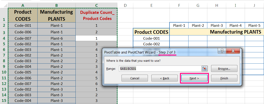 Transpose Data in Excel_A combined Process for Transpose Columns to Rows in Excel_Creating a Pivot Table of Dataset_2