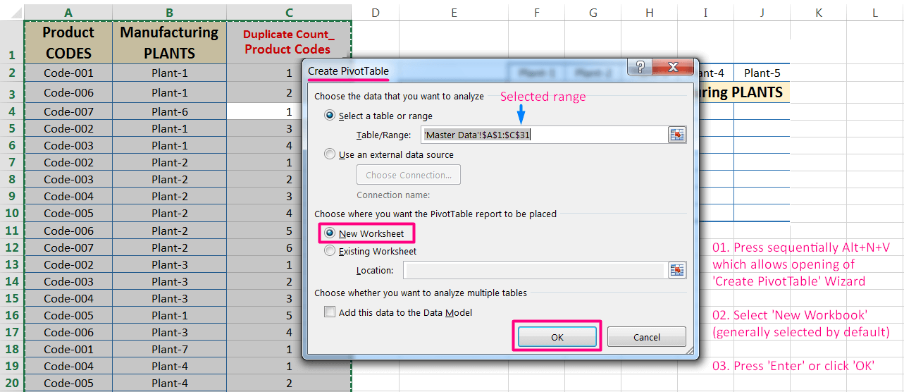 Transpose Data in Excel_A combined Process for Transpose Columns to Rows in Excel_Creating a Pivot Table of Dataset_4