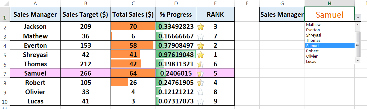 Excel Conditional Formatting_Highlighting a Row Based on a Value_7