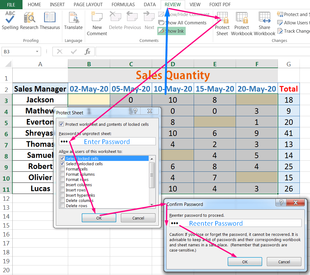 How to Protect Cells in Excel_4