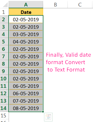 Convert Date to Text in Excel Using the 'Convert Text to Columns' Wizard_4