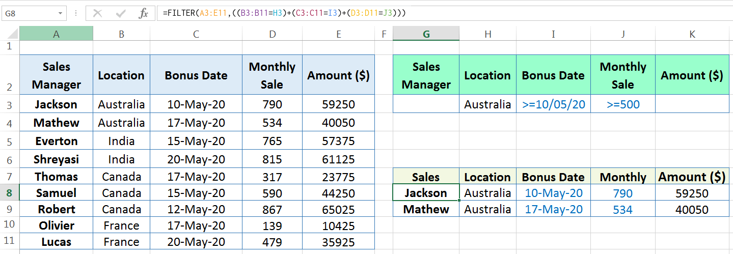 Examples of FILTER Function_ Using Multiple OR Criteria