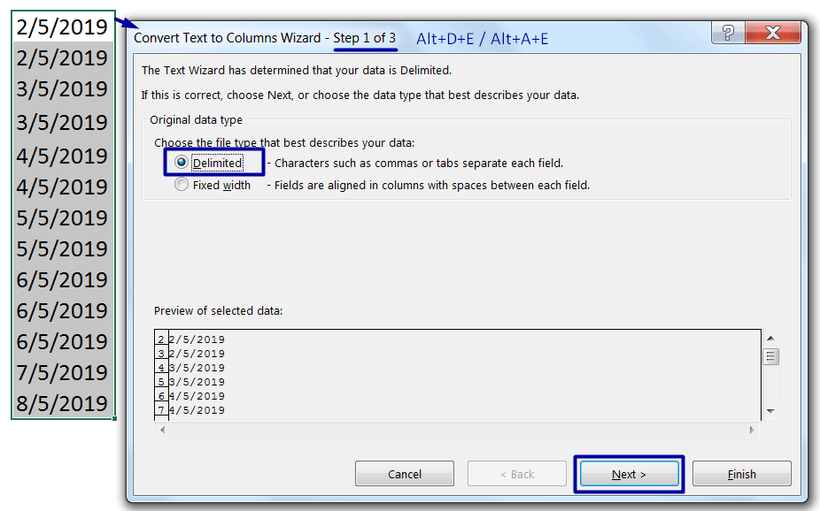 Convert Text to Date Format (Using Text to Columns)_1