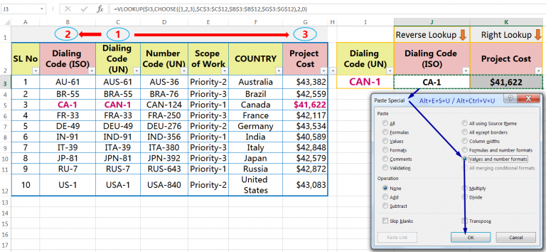 03 Best Ways: Excel REVERSE VLOOKUP | VLOOKUP to the left