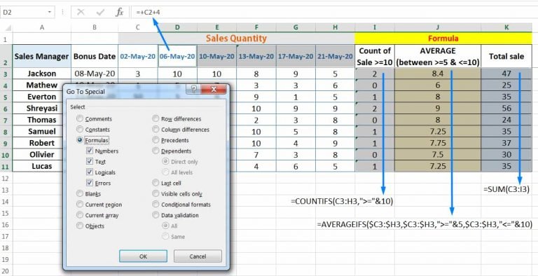 12 Examples || How to Use Excel Go To Special?