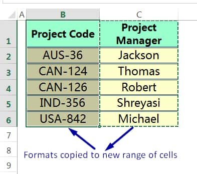 HOW TO COPY FORMATTING IN EXCEL ➢ USING PASTE SPECIAL 'FORMATS' OPTION_EXCEL COPY FORMATTING SHORTCUT (BY THE PASTE SPECIAL FORMATTING)_3