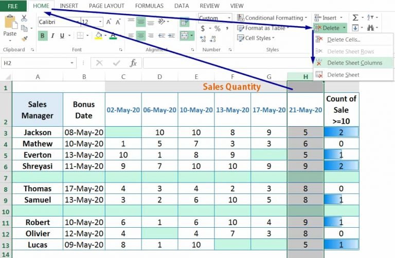 04 Easy Methods How To Delete Rowscolumnscells In Excel 5102