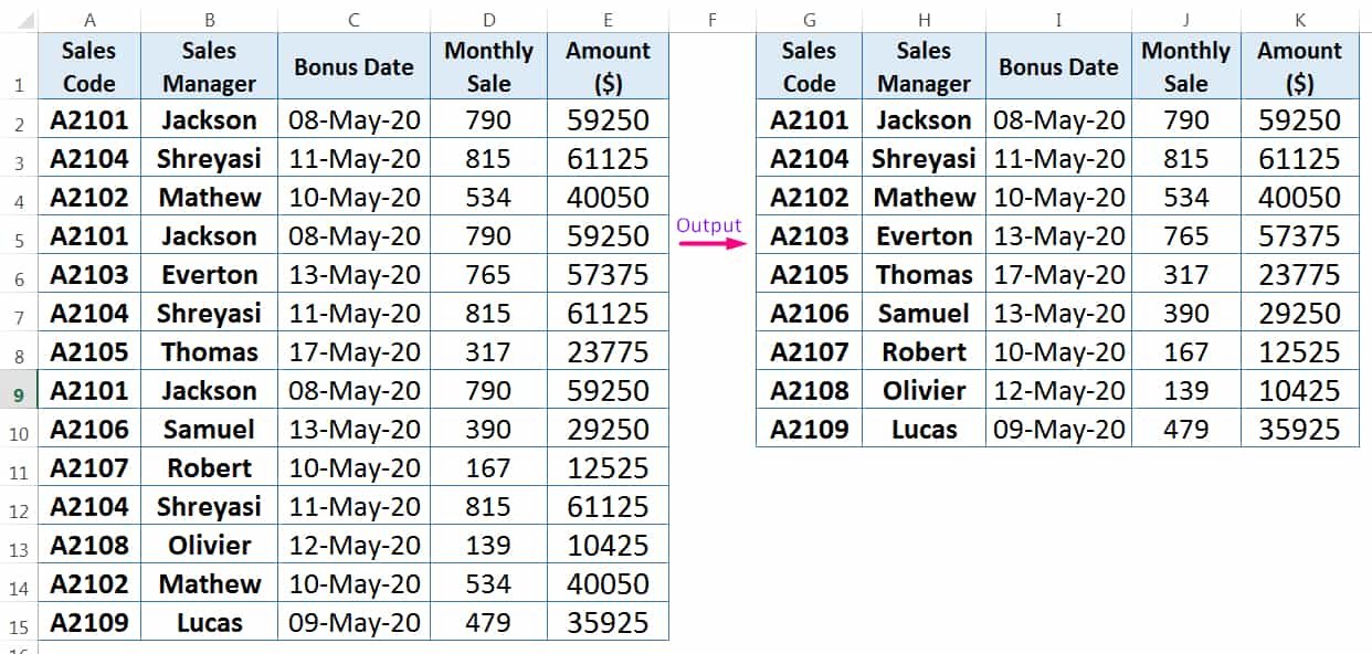 HOW TO FIND AND REMOVE DUPLICATES IN EXCEL ➢ USING CONDITIONAL FORMATTING_3