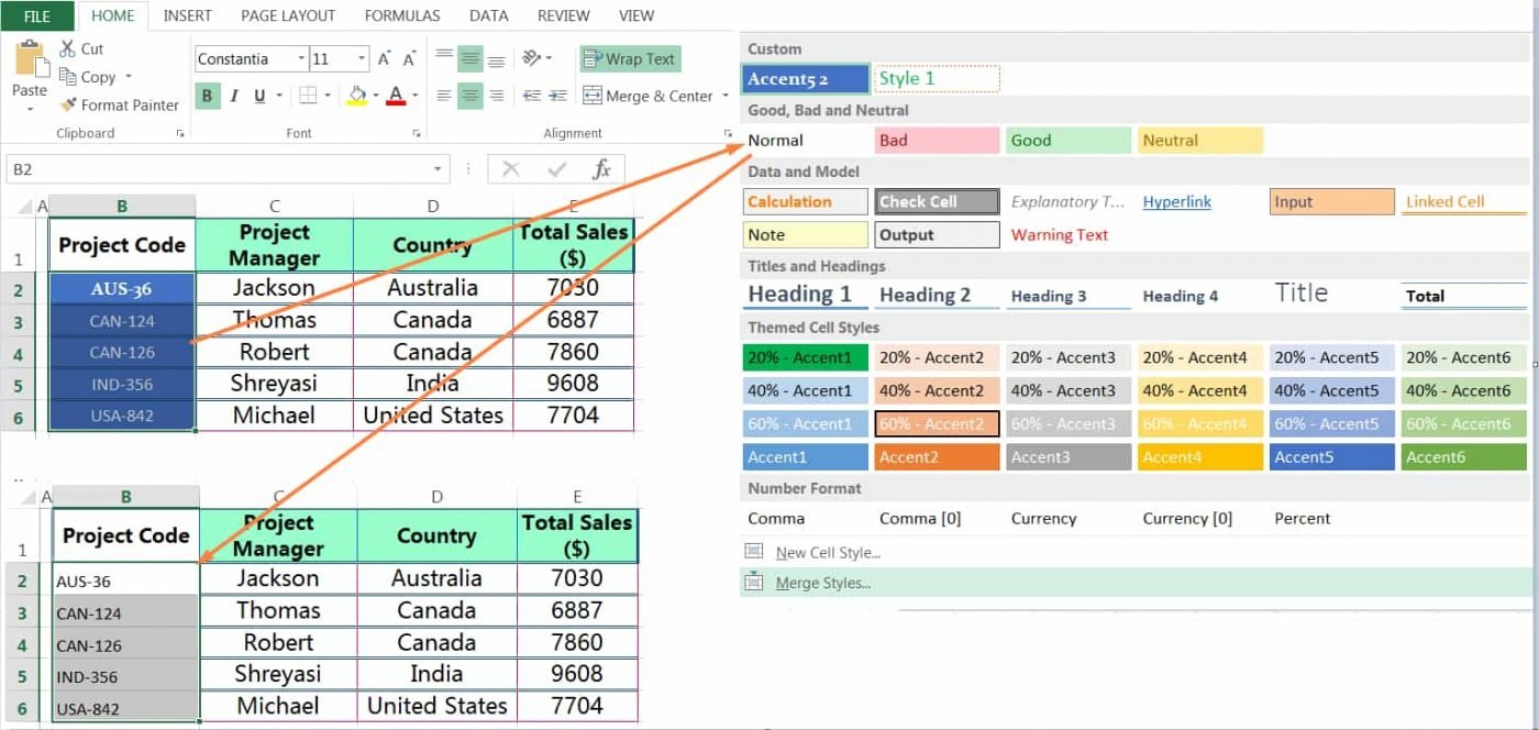 HOW TO REMOVE CELL STYLES IN EXCEL