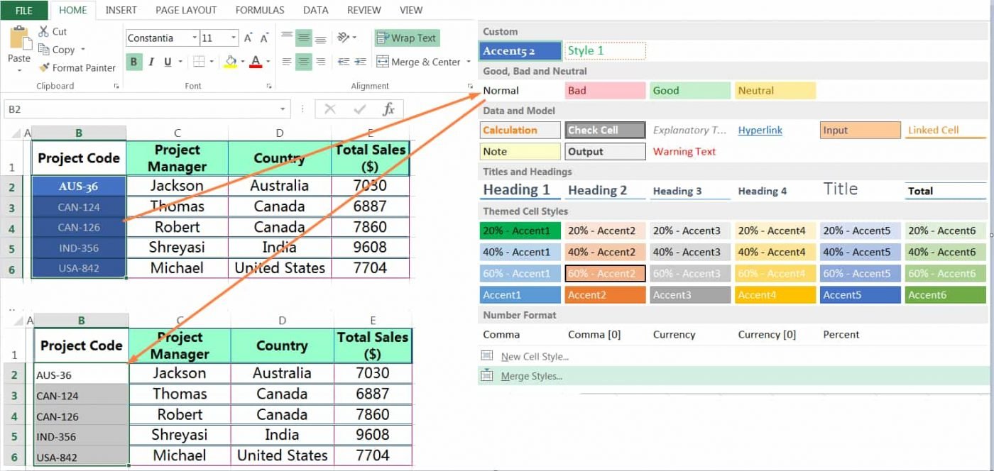 06 Tips How To Apply And Customize Cell Styles In Excel KING OF EXCEL